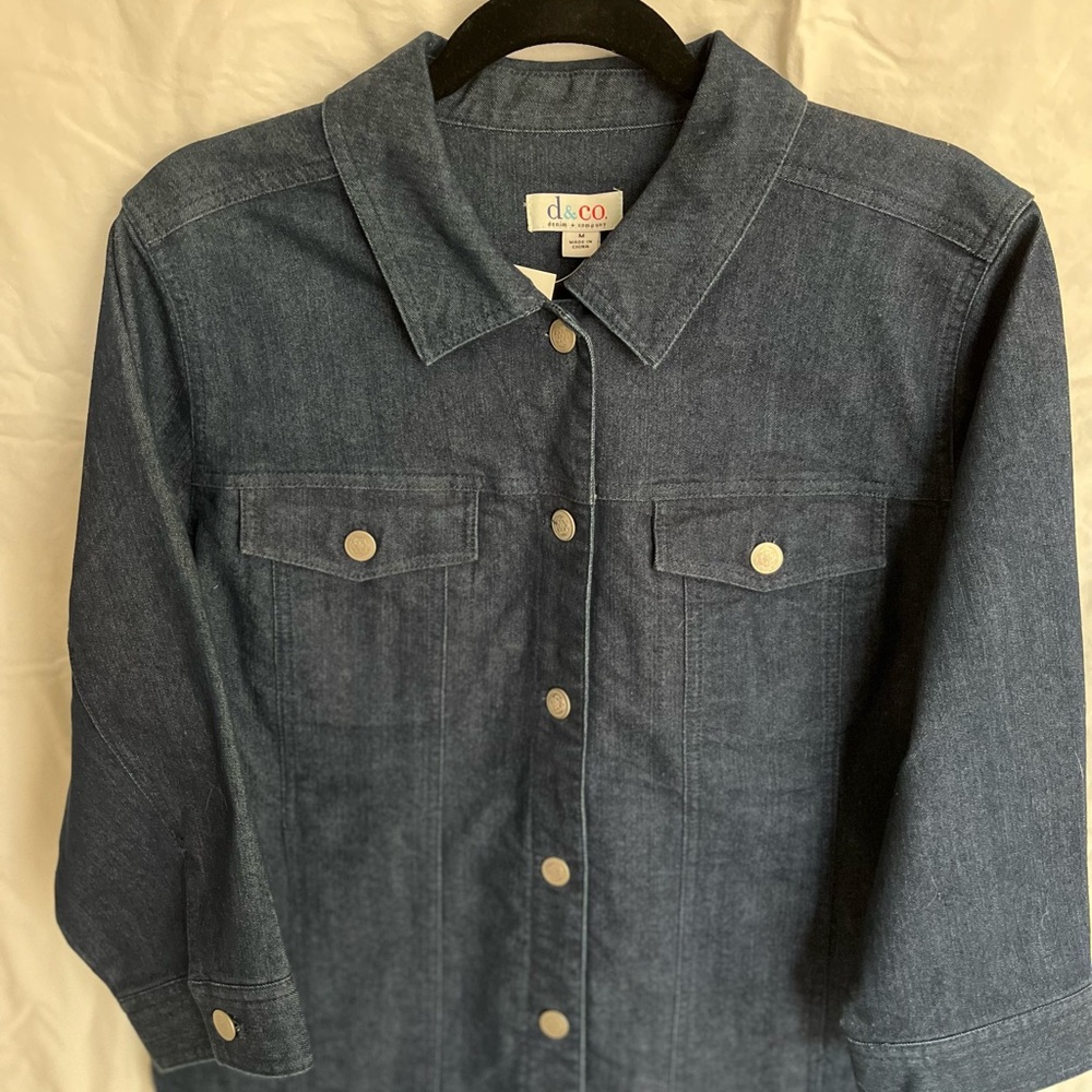 D&Co, Denim and Company Jean Jacket Size M